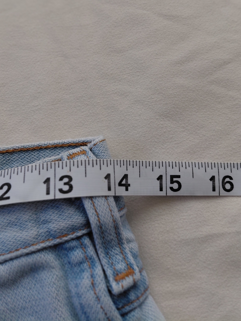 Rare Vintage 1970s Wrangler Light Wash Straight Bootcut Jeans 28 - Picture 13 of 14